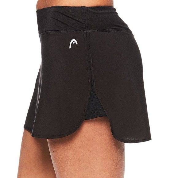 Head Pants - NWT!  HEAD | Black Spike Scallop-Hem Skort - Women Large (L)